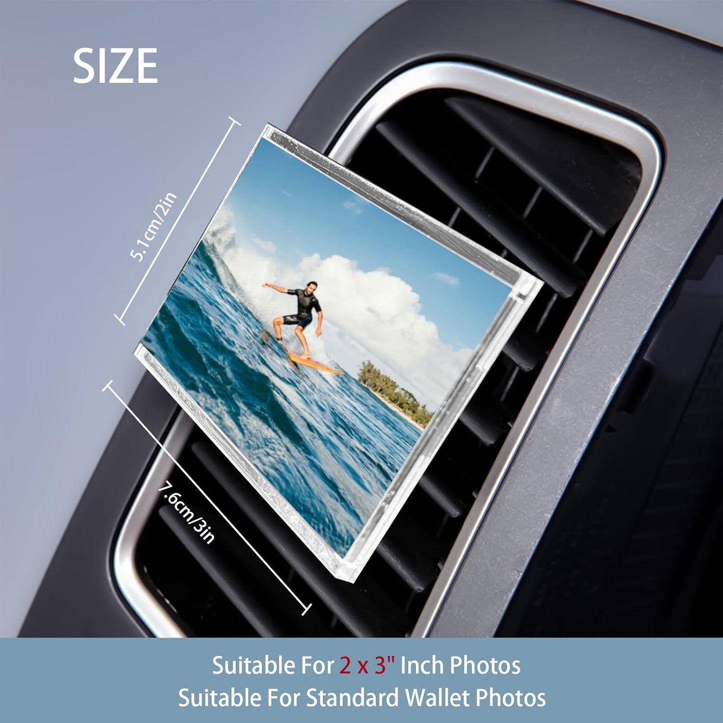 Car Photo Frame Air Freshener Vent Clip