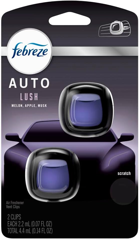 Febreze - Lush Scent Air Freshener Vent Clip (2 Pack)
