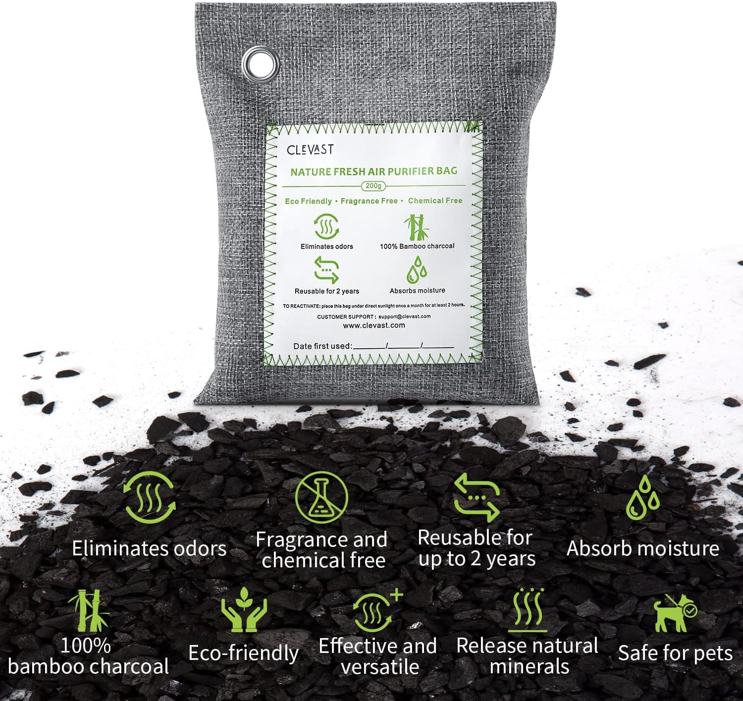 Bamboo Charcoal Air Purifying Bags